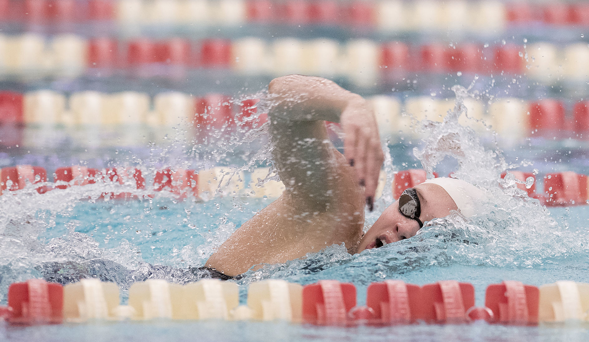 Girls state swimming prelims, 2.22